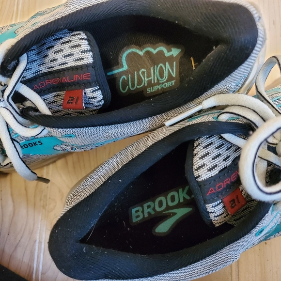 Brooks Adrenaline GTS 21 Women's Shoes Size 9.5 Gray Running Sneakers Grey/Teal - Picture 6 of 7